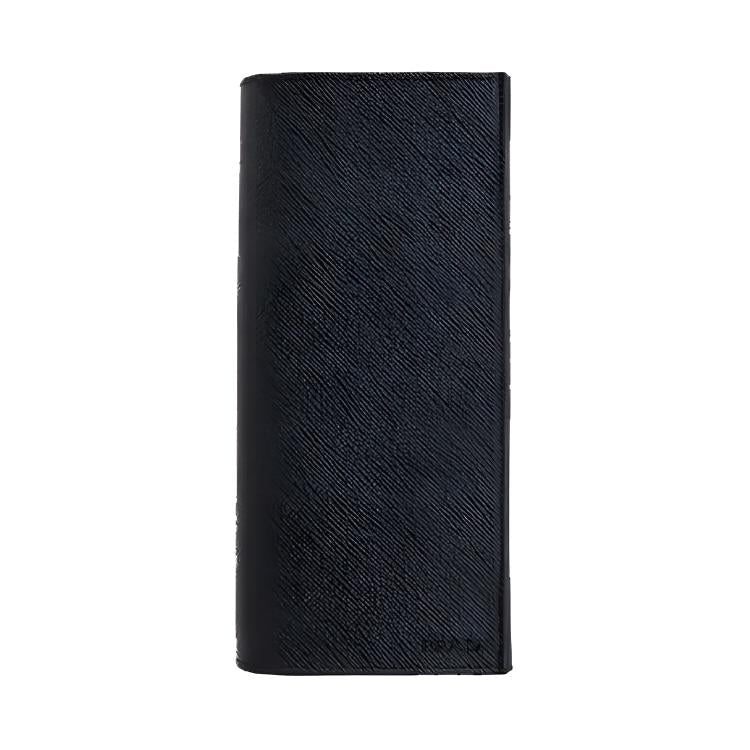PRADA Cow Leather Wallet Unisex Black