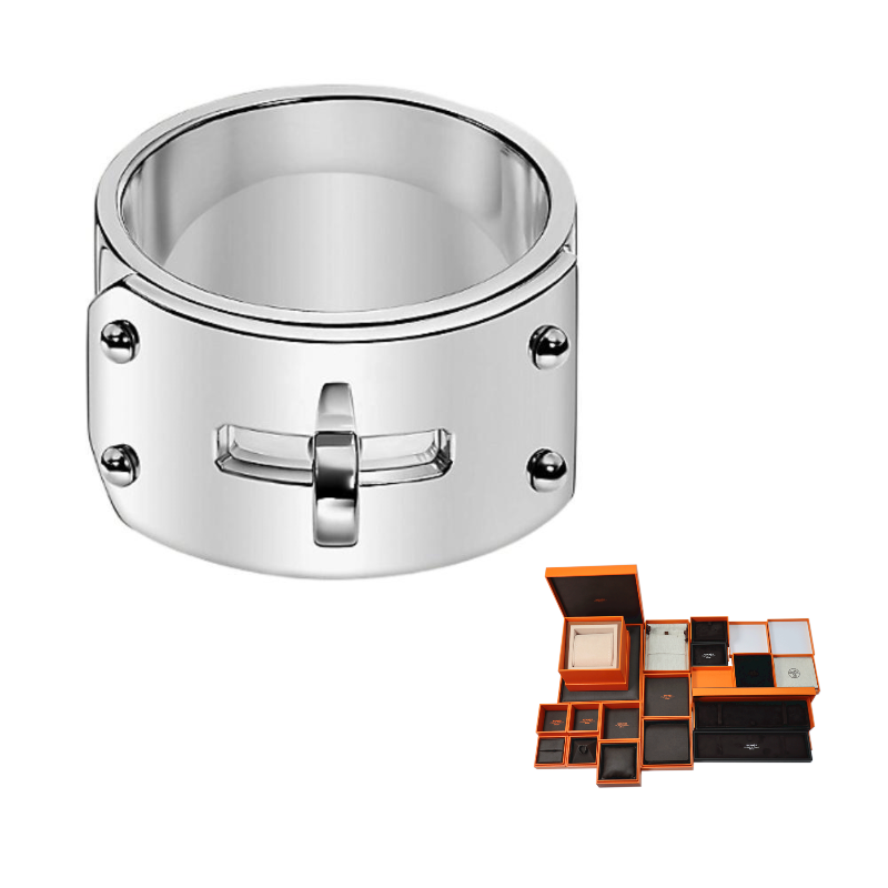 HERMES 925 Sterling Silver Rings Women's Silver