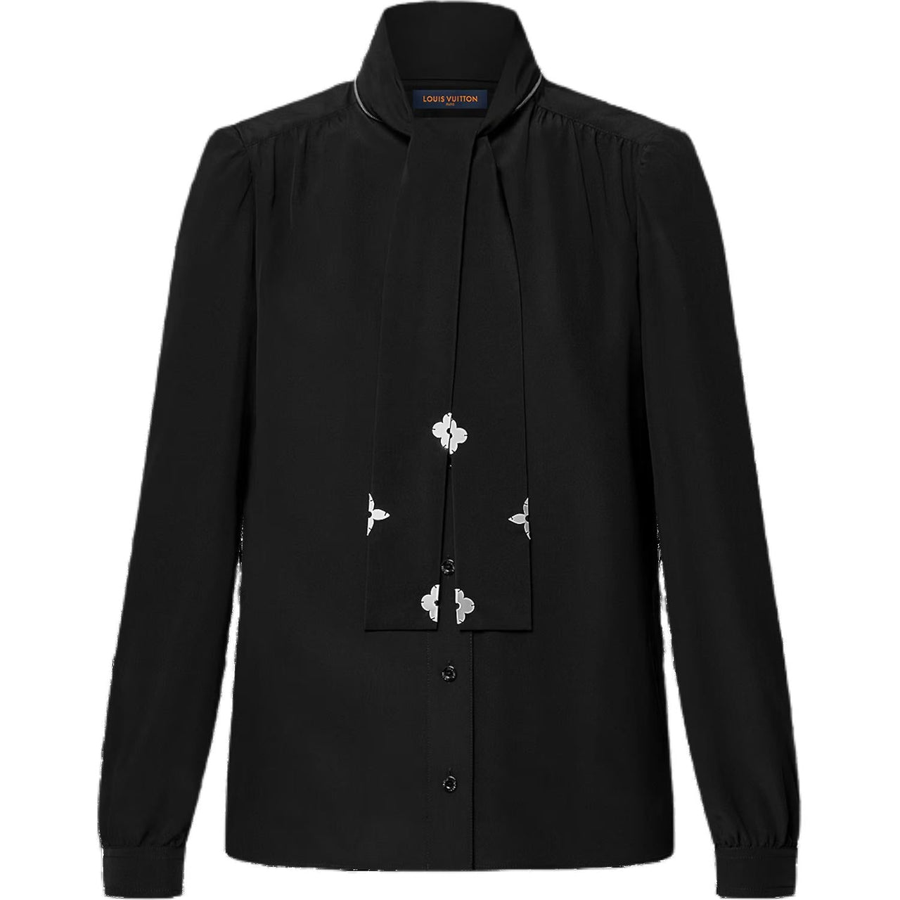 بلوزة LOUIS VUITTON Monogram Accent Lavallière