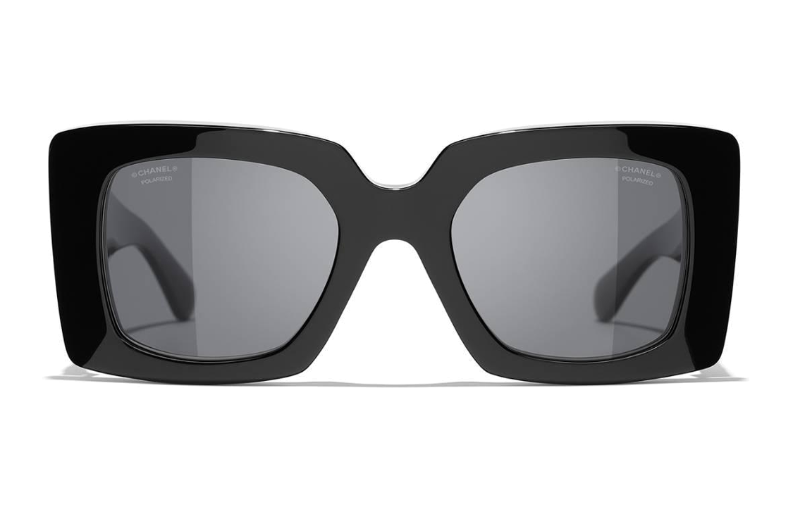 CHANEL Sunglasses Women's Black