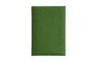 HERMES Calvi Epsom Calfskin Card Holder Women's A8 Yuka Ribbon Green