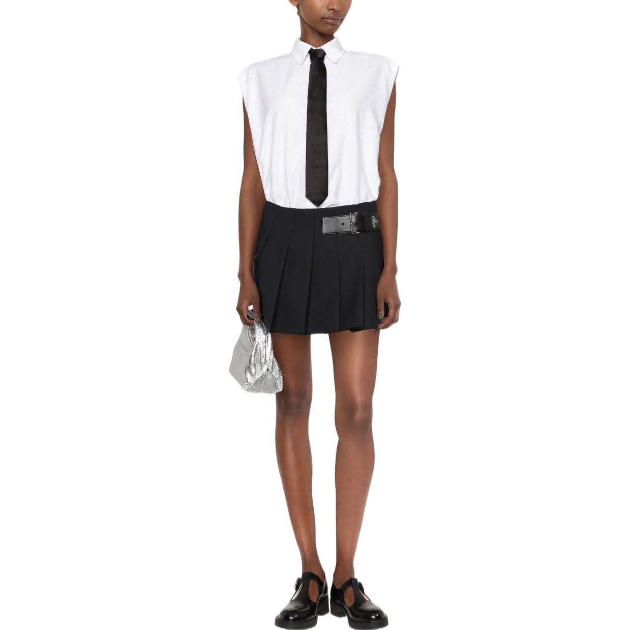 PRADA Casual Short Skirts Women's Black