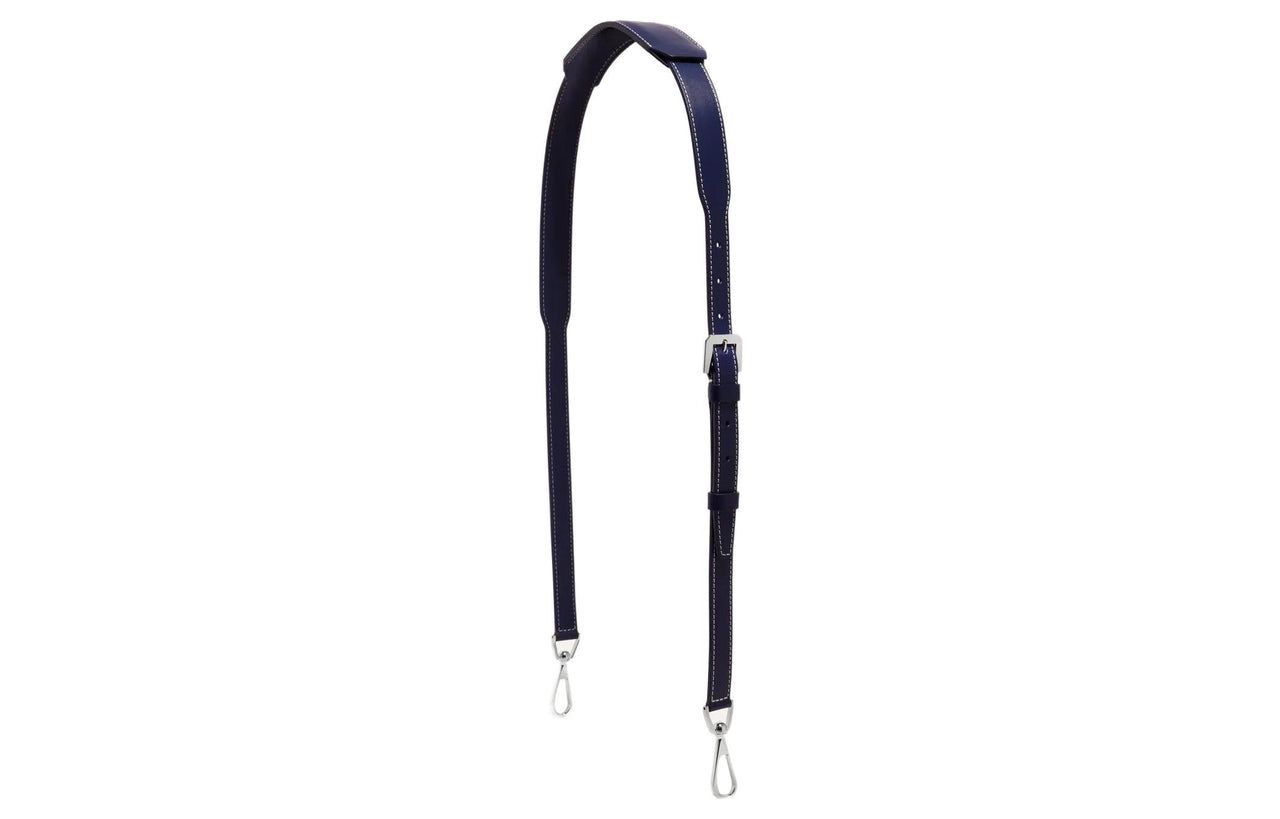 GOYARD Cow Leather Bag Straps Unisex Marine Blue