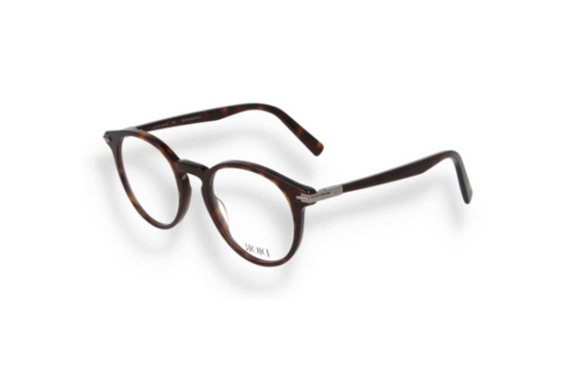 DIOR Acetate Irregular Shape Eyeglass Frames Women's Tortoiseshell