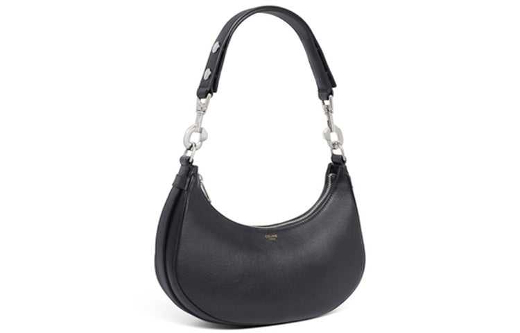 CELINE AVA Smooth Cow Leather Crossbody Bag Shoulder Bag Women's Black