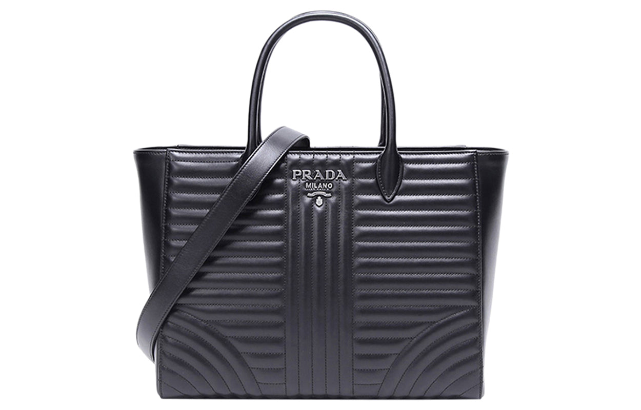 PRADA Cow Leather Shoulder Bag, Crossbody Bag, Handbag Women's Black