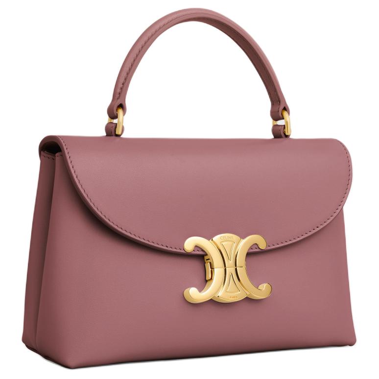 CELINE Cow Leather Shoulder Bag, Crossbody Bag, Handbag Women's Vintage Rose