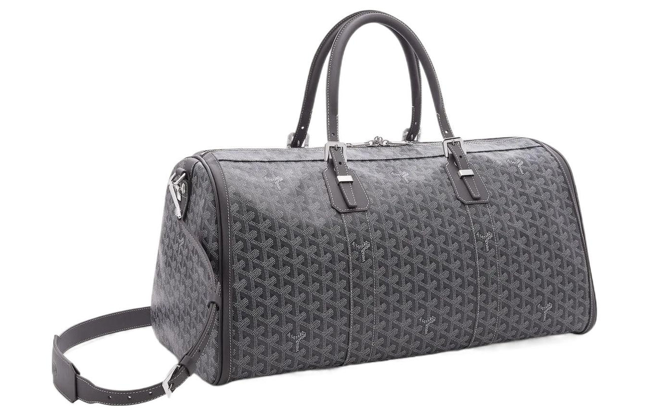 GOYARD Leather Bag Straps Medium Size Unisex Gray