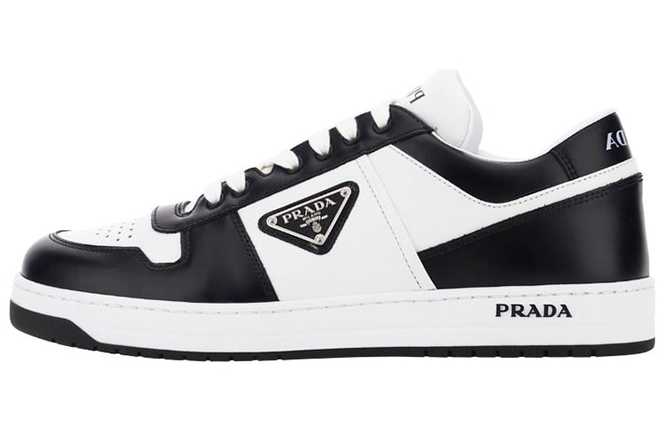 PRADA Downtown Low Top Stylish Skateboarding Shoes Men's White Black