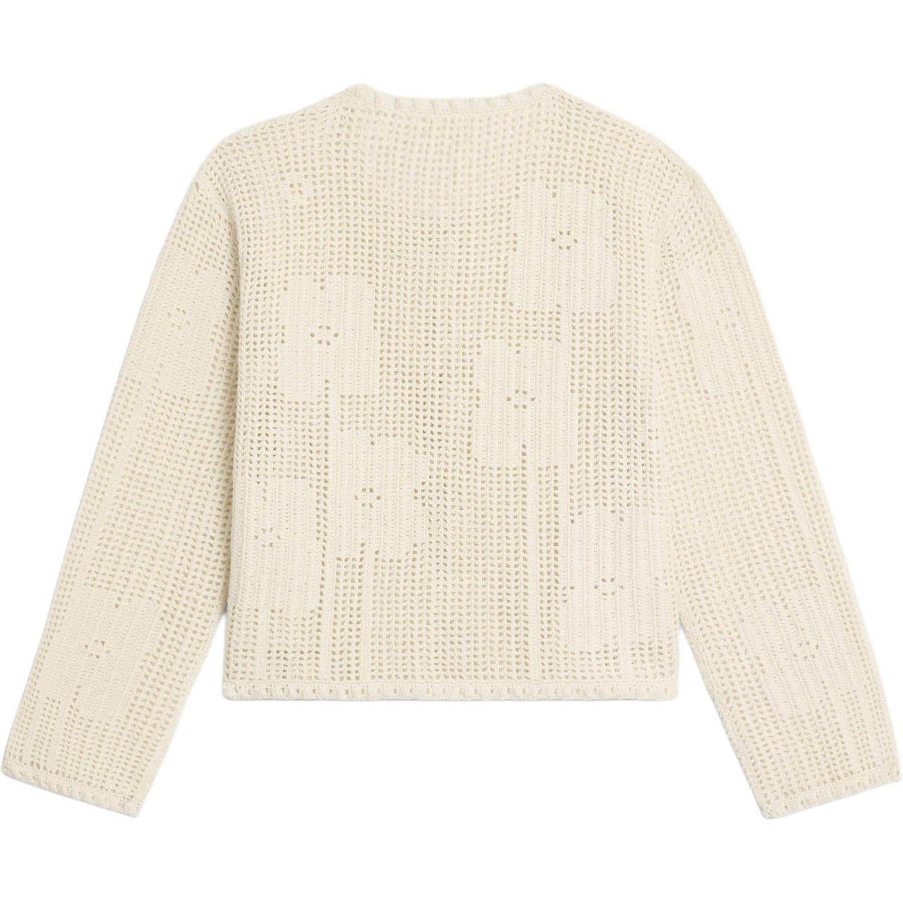 CELINE Cardigan Jacket In Floral Crocheted Cotton