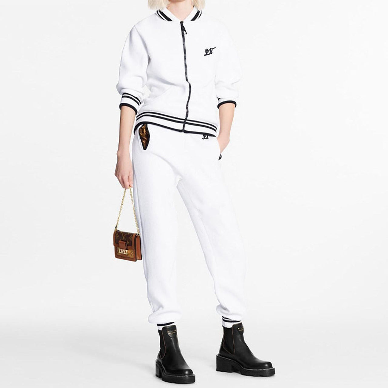 LOUIS VUITTON Casual Pants Women's White