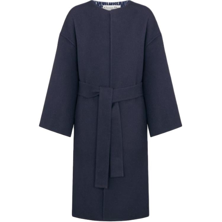 DIOR Coats Women's Marine Blue