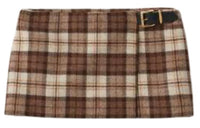 MIU MIU Casual Short Skirts Women's Brown