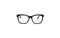 CHANEL Plate Frame Square Eyeglass Frames Women's Black