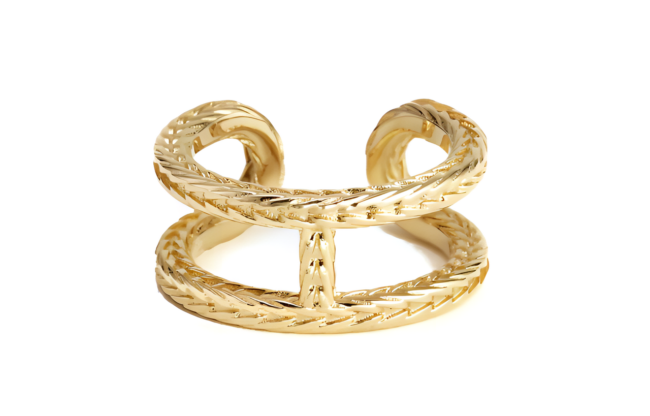 HERMES 18K Gold Rings Women's Gold