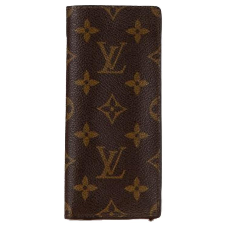 LOUIS VUITTON Canvas Eyeglass Cases Unisex Umber