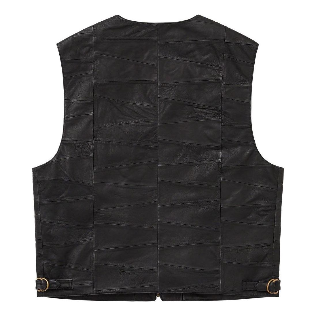 Supreme Patchwork Leather Cargo Vest 'Black' SUP-SS23-092