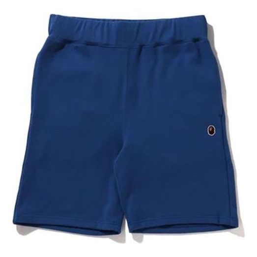 A Bathing Ape Head One Point Sweat Shorts 'Navy' 1J30-153-023-NVY