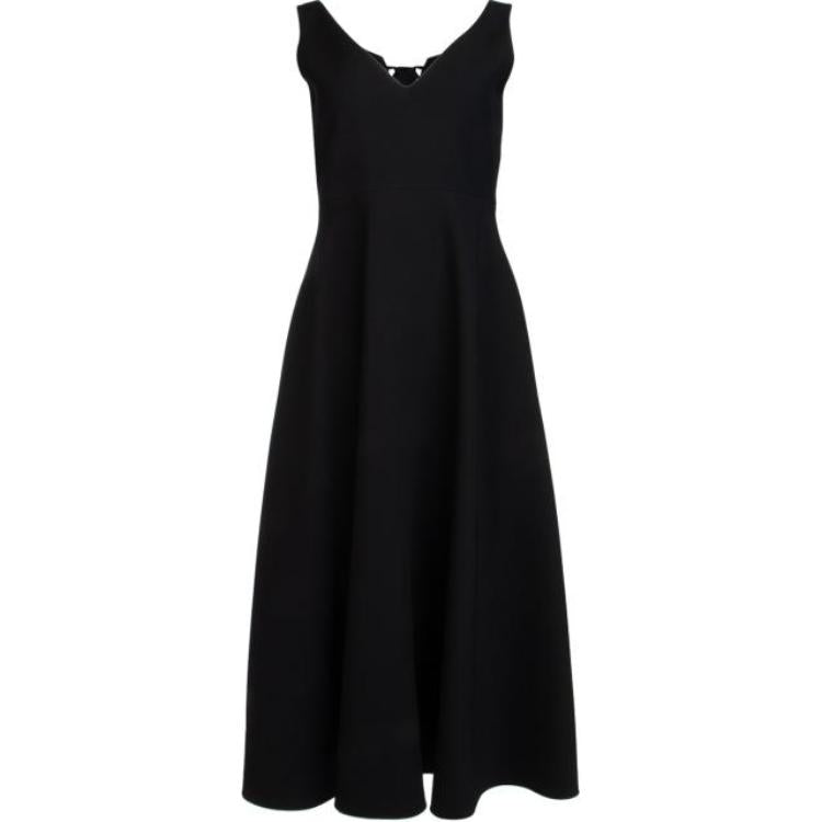 DIOR V Neck Flared Dress