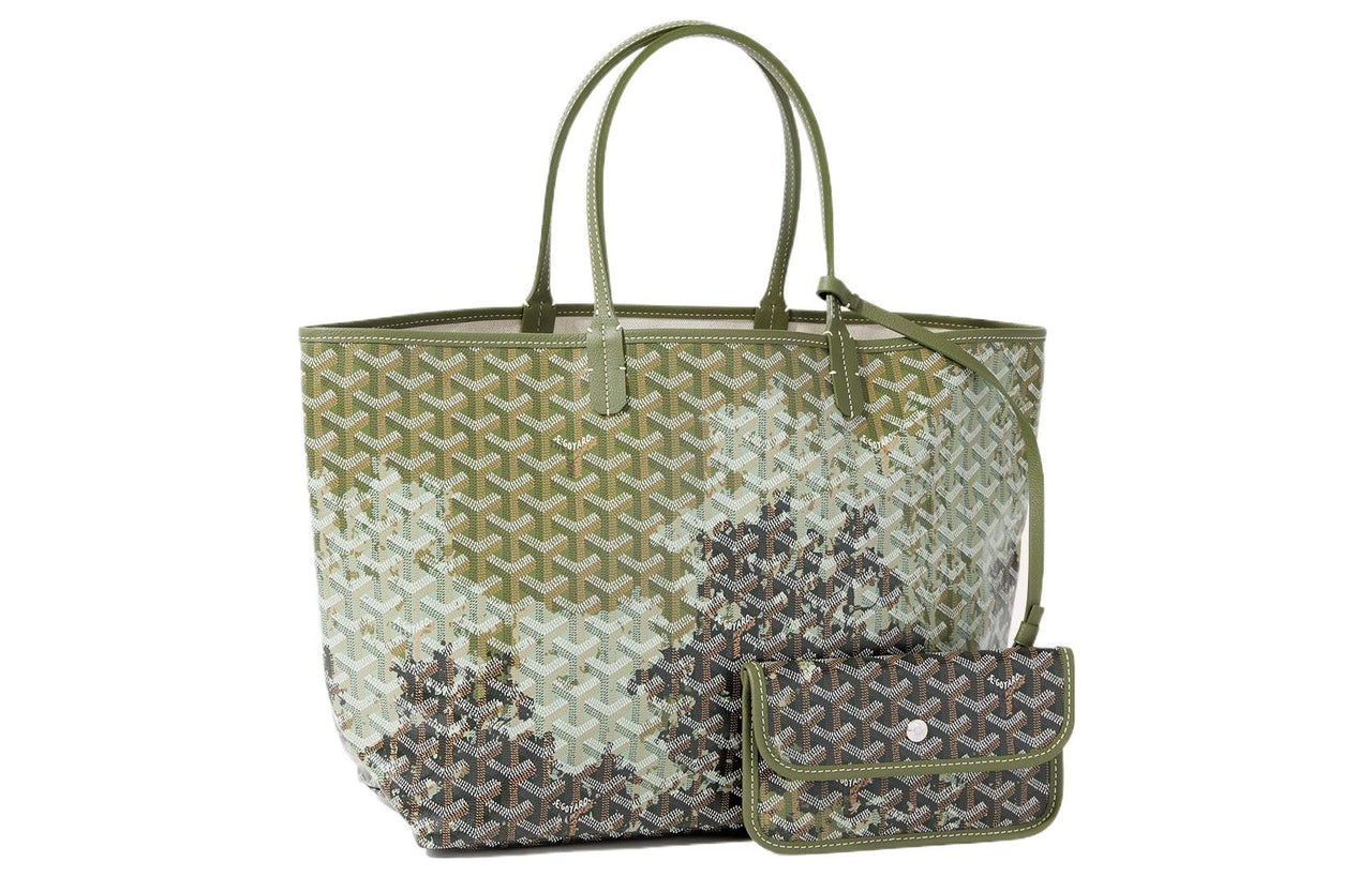 GOYARD Saint Louis Canvas With Leather Combo Bag Tote Shoulder Bags Handbags Small Size Unisex Mori Style Tri-Color