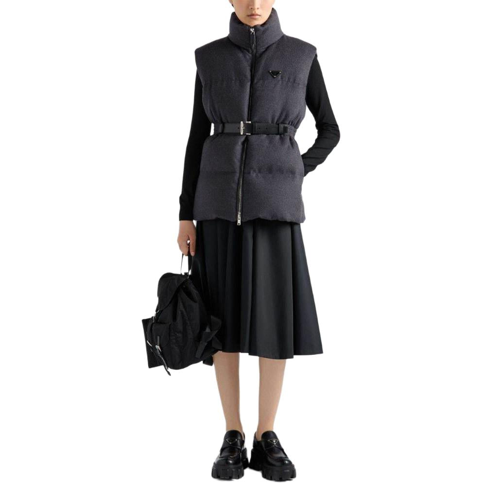 PRADA Belted Down padded Gilet