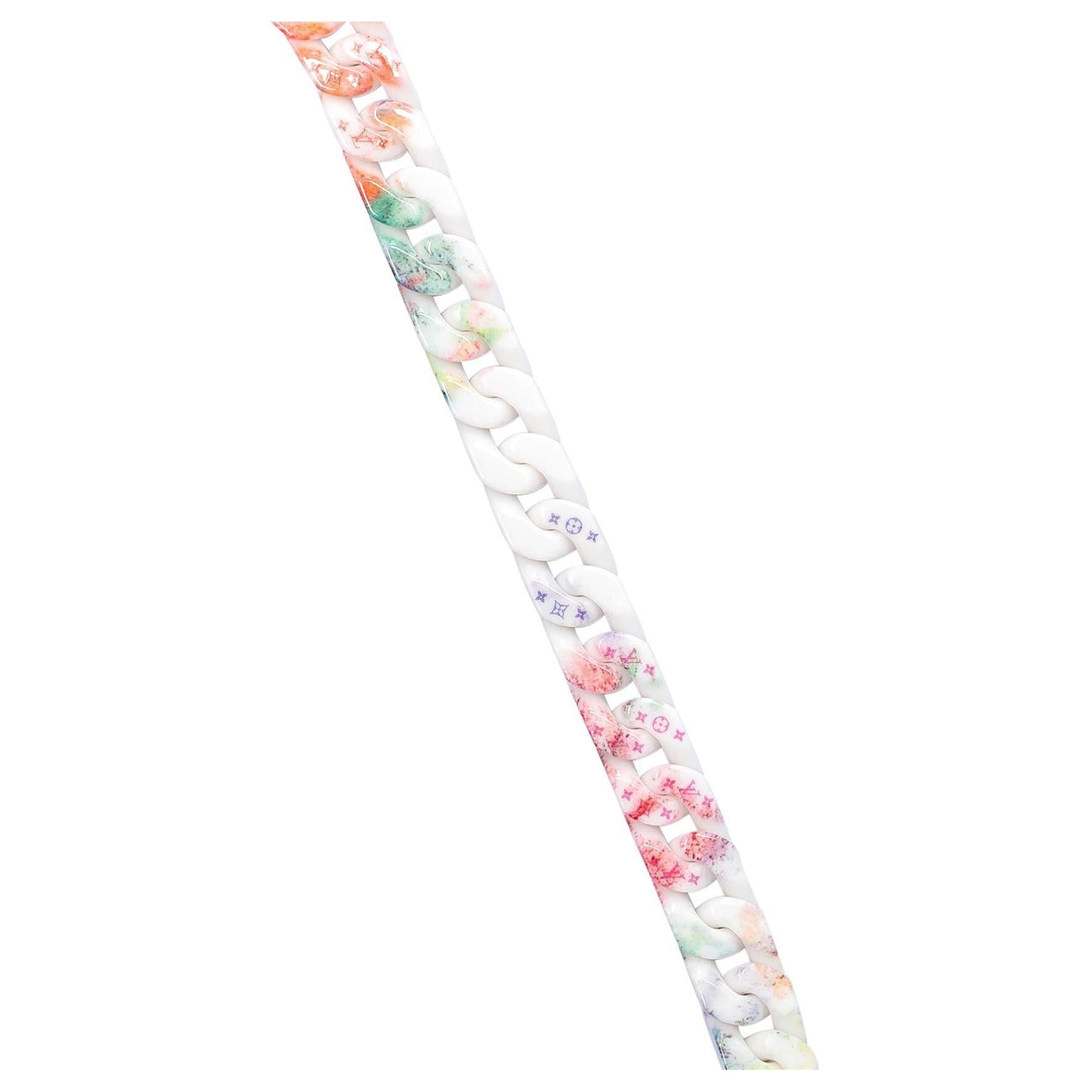 LOUIS VUITTON Ceramic Pink Lacquer Necklaces Men's Multicolor