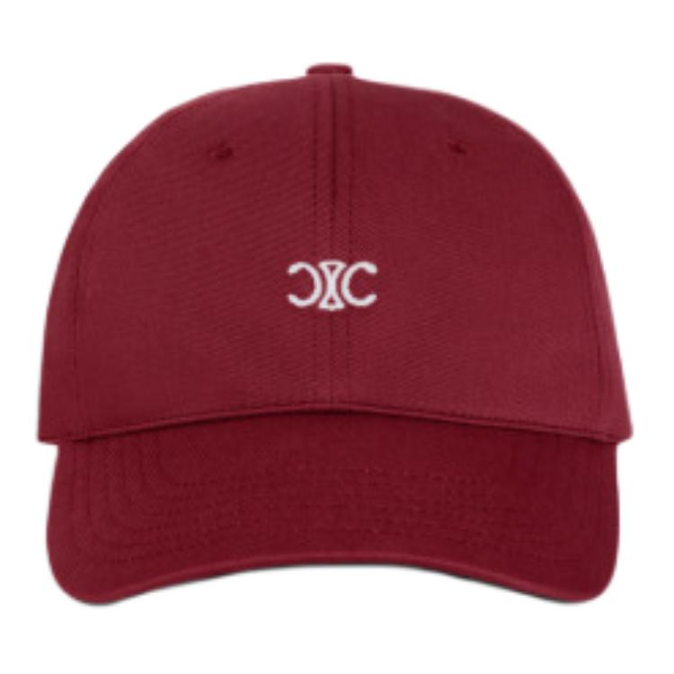 CELINE Cotton Gabardine Baseball Caps Men's Red