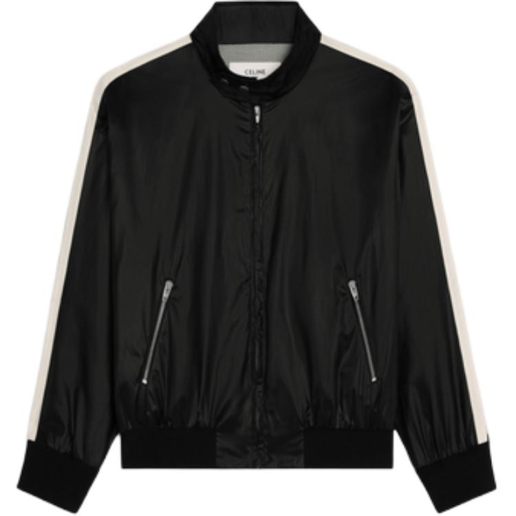 CELINE Dash Snow Blouson Jacket In Lightweight Nylon Jackets Coats Men's Black