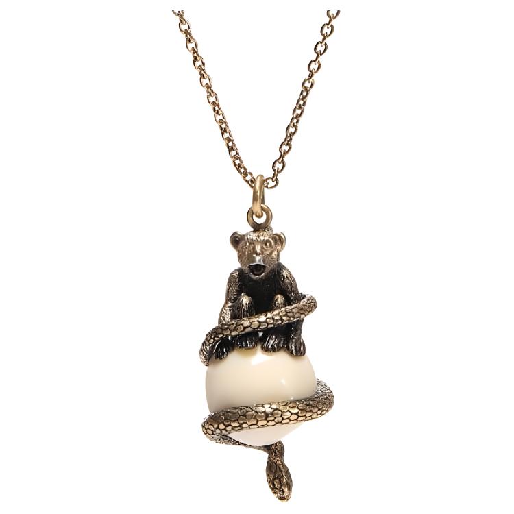 DIOR Brass Necklaces Women's Gold