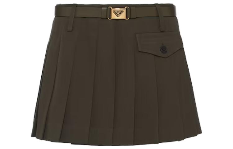 PRADA Casual Short Skirts Women's Green