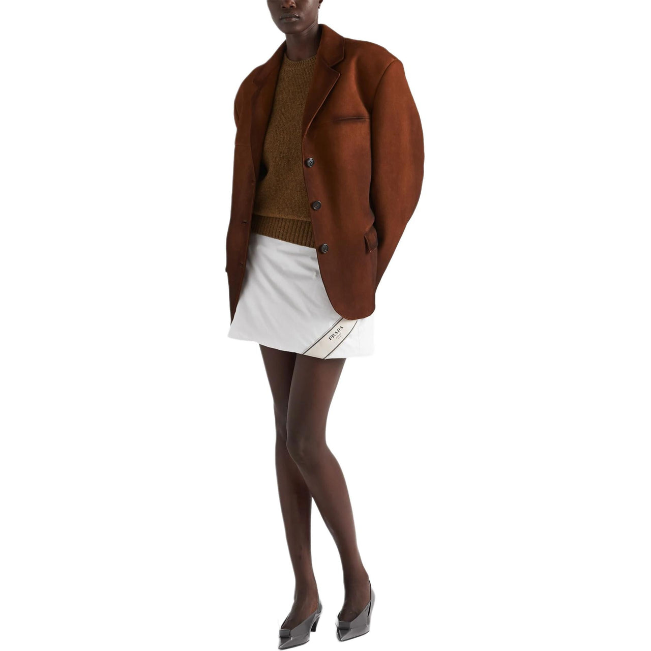 PRADA Business Suit Coat Women's Caramel Brown