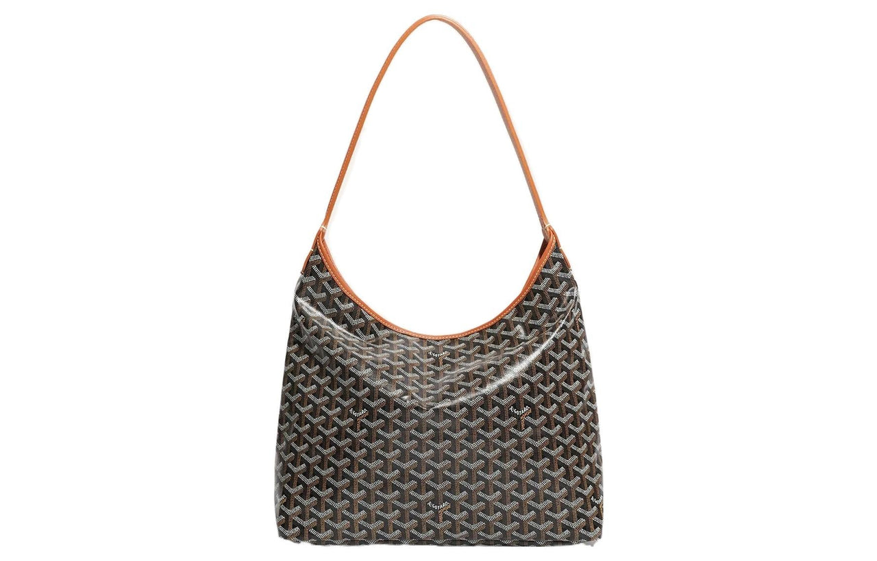 GOYARD Bohème Hobo Canvas With Leather Hobo Bag Shoulder Bag Shoulder Bag Women's Brown/Yellow Small Heart Edition
