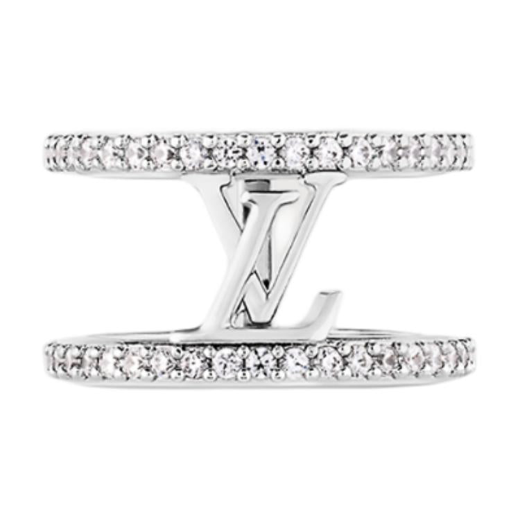 LOUIS VUITTON Metal Rings Women's Silver