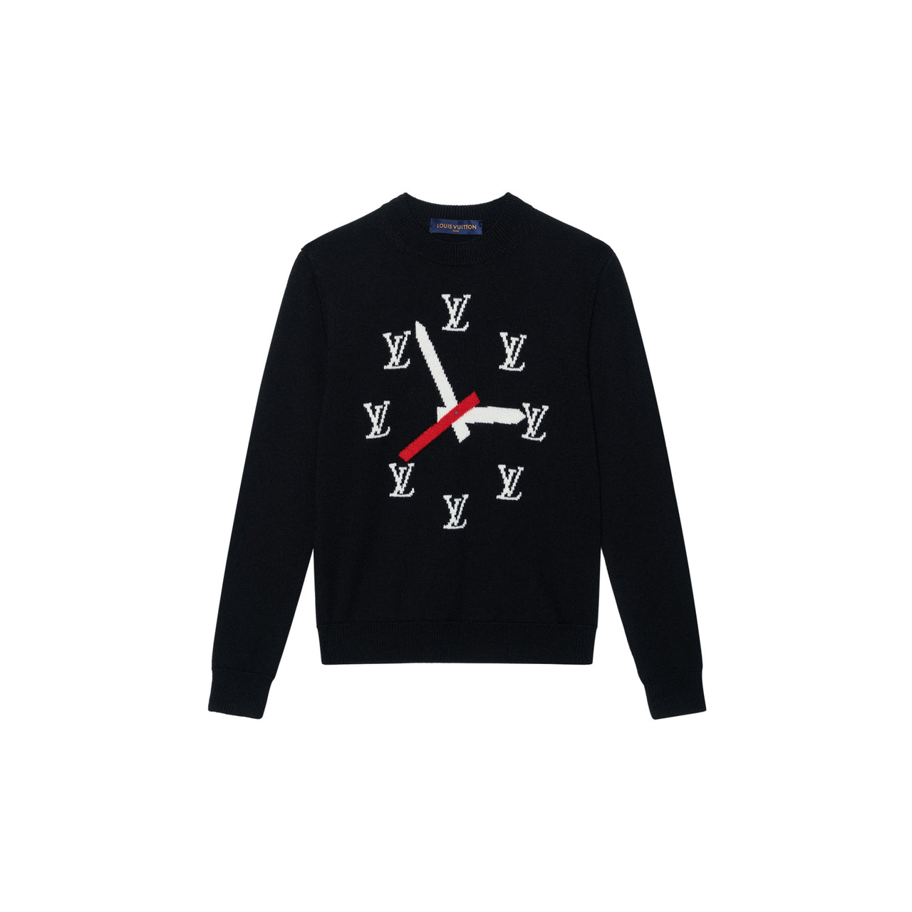LOUIS VUITTON Clock Instarsia Pullover