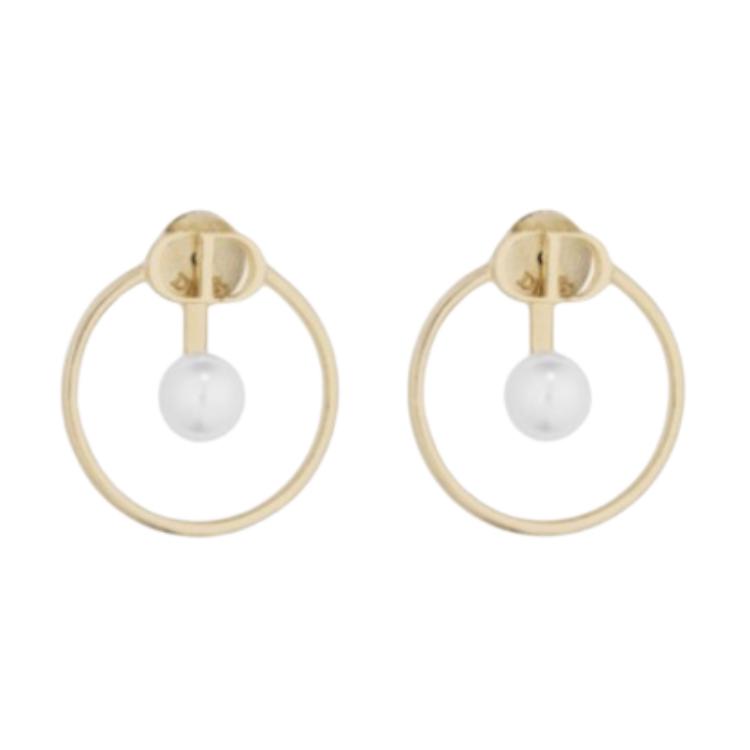 DIOR Metal Earrings Women's Gold