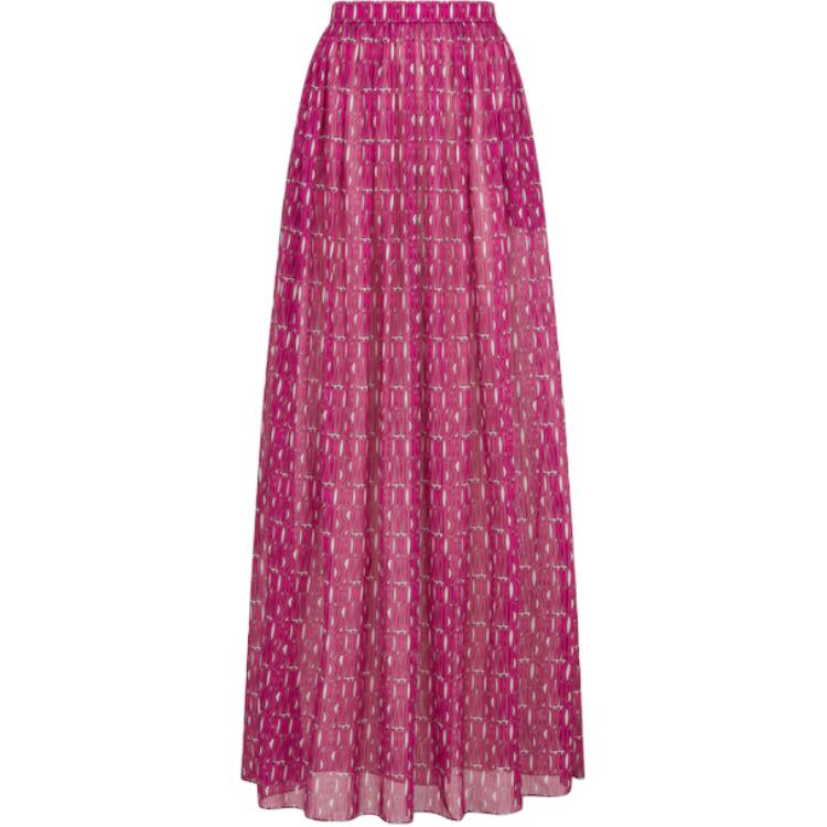 DIOR Casual Long Skirts Women's Fuchsia