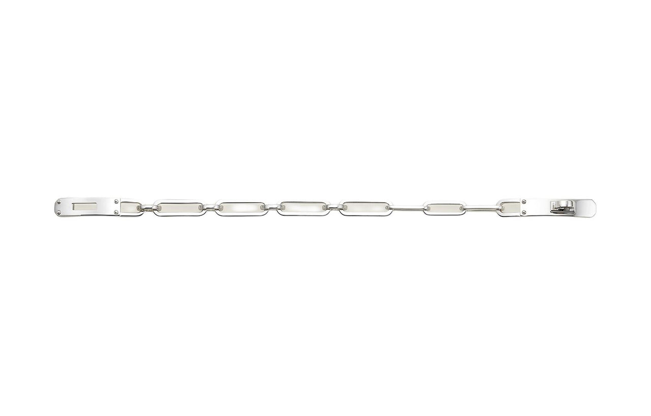 HERMES 925 Sterling Silver Bracelets Unisex Silver