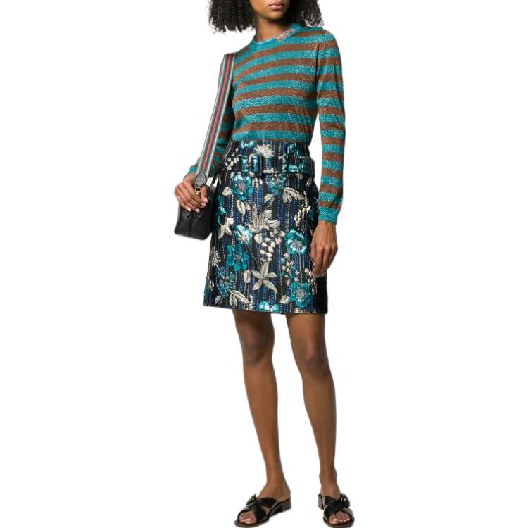 PRADA Casual Short Skirts Women's Blue