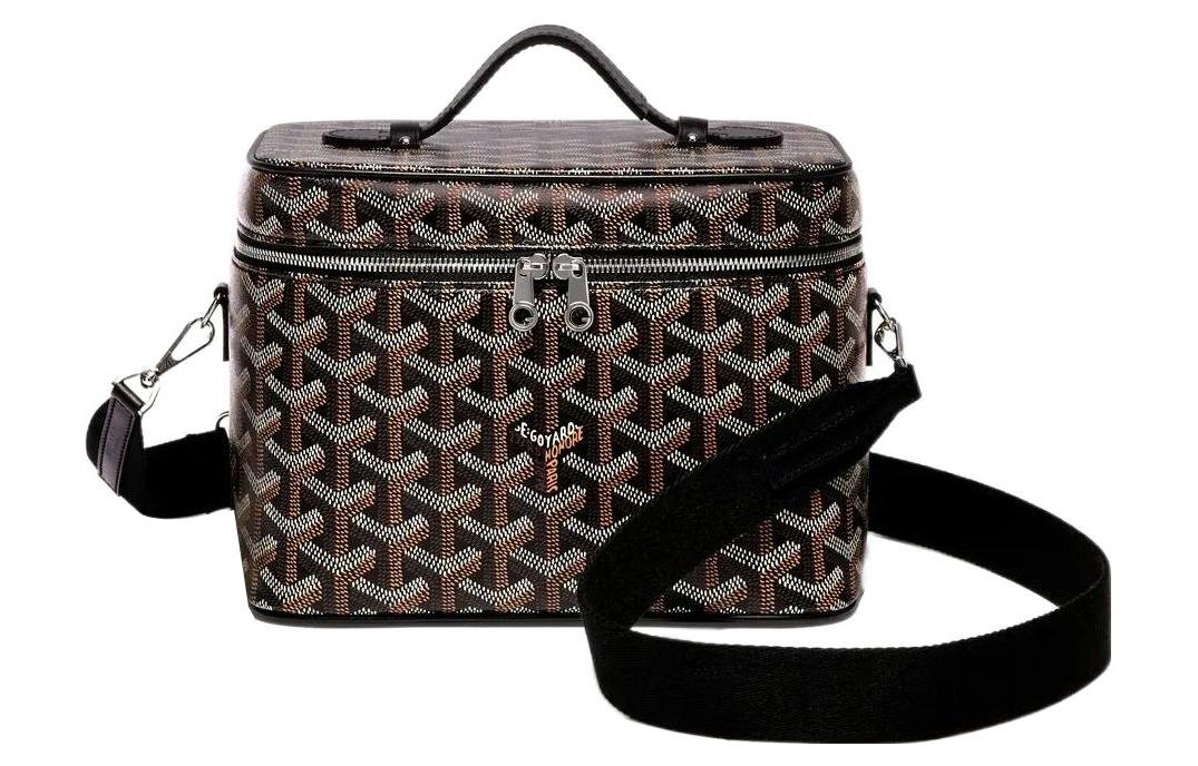 GOYARD Dog's Teeth Bag Straps Small Size Unisex Black