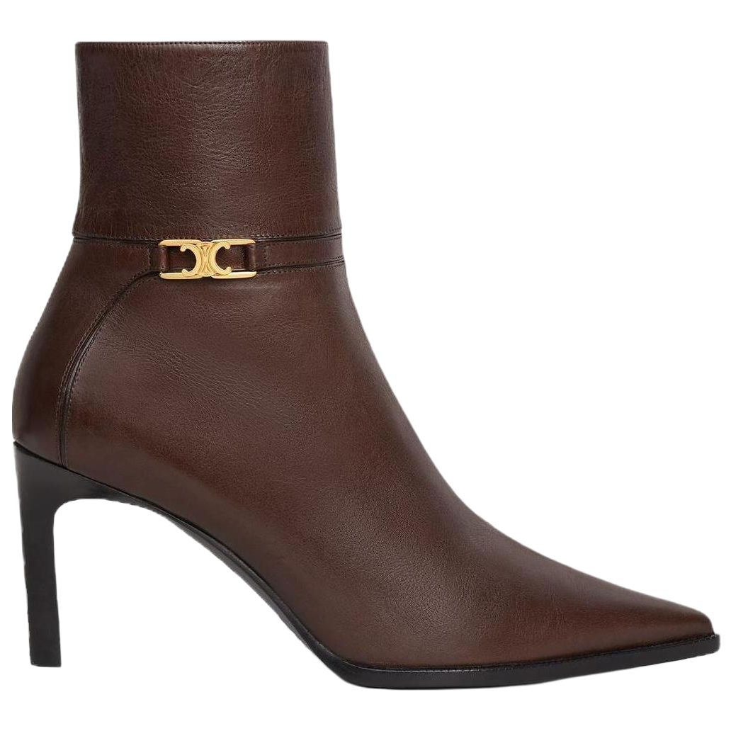 CELINE Ankle Boots Women's Brown