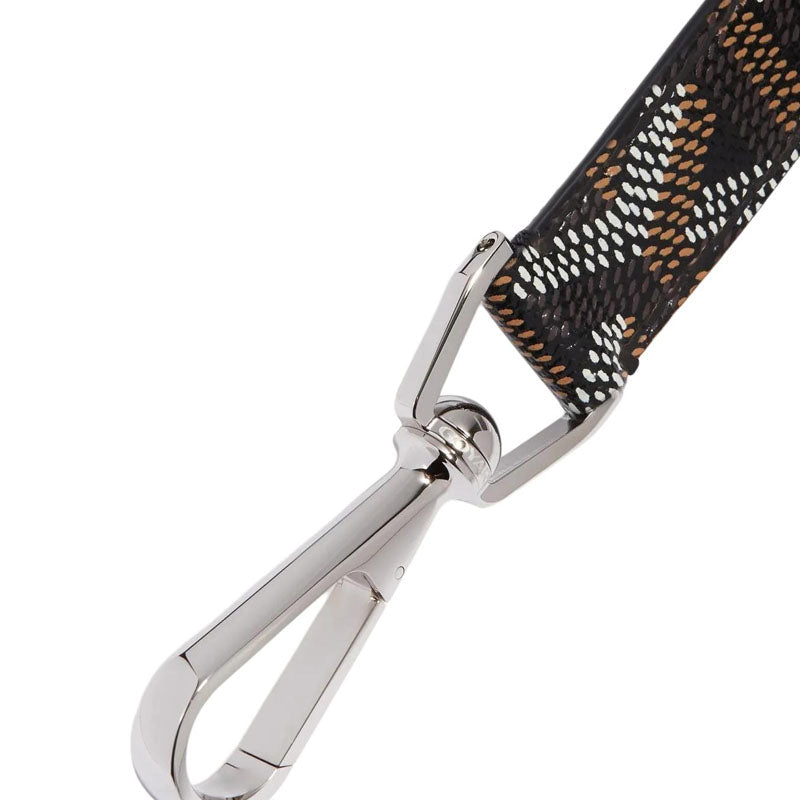 GOYARD Canvas With Calfskin Keychain Bag Accessory Unisex Black