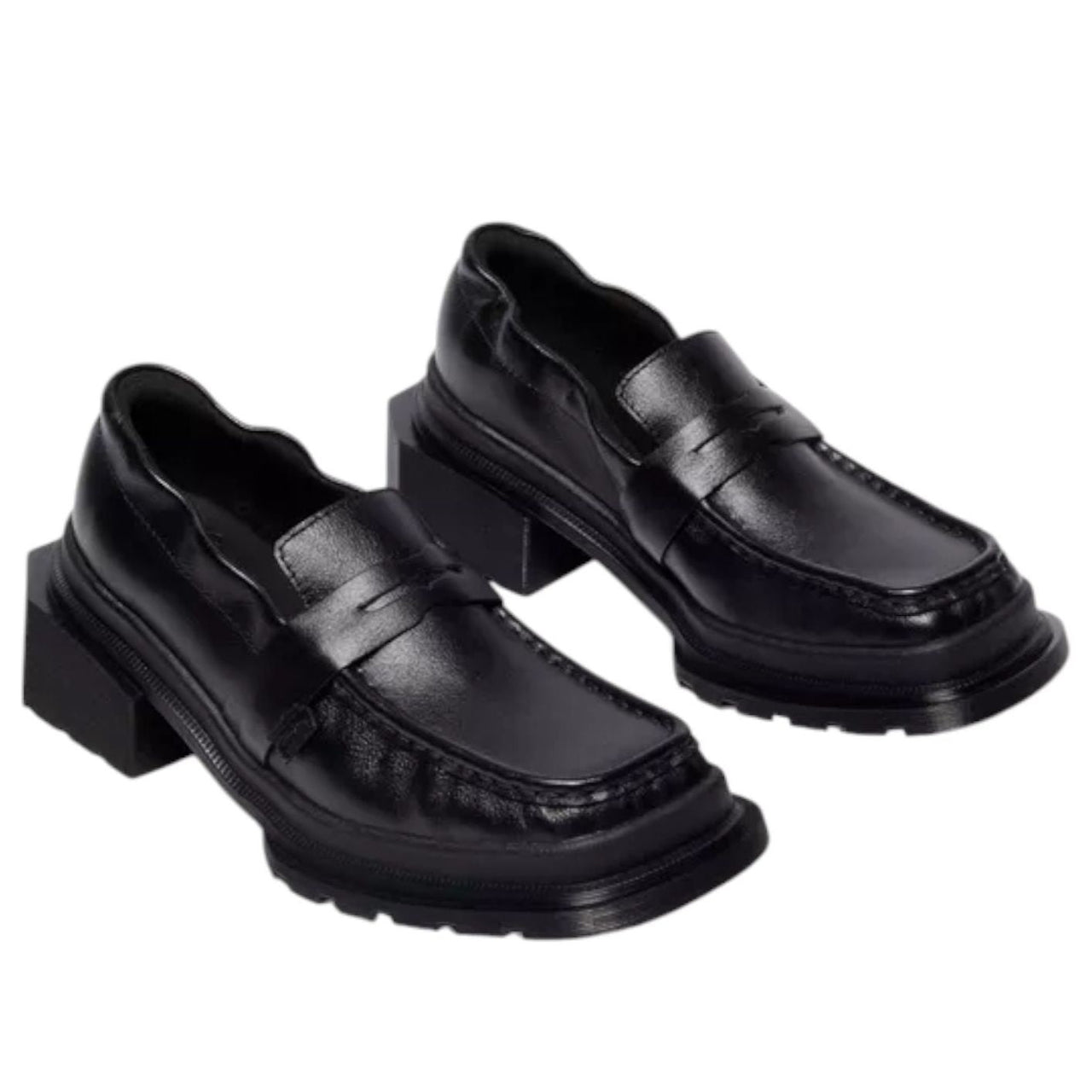(WMNS) Dr. Martens Maybole Square Toe Loafer 'Black' 42063001