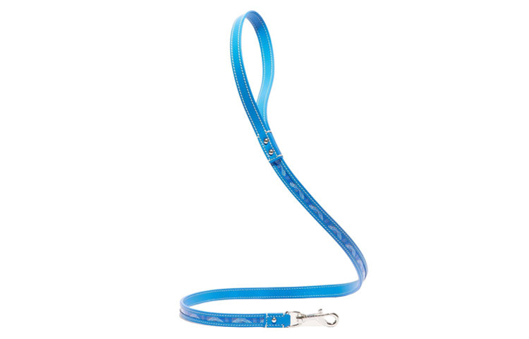 GOYARD Goyardine Canvas With Clamecy Cow Leather Dog's Teeth Bag Straps Unisex Blue