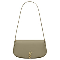 SAINT LAURENT Cow Leather Shoulder Bag Mini Women's Dark Moss Green