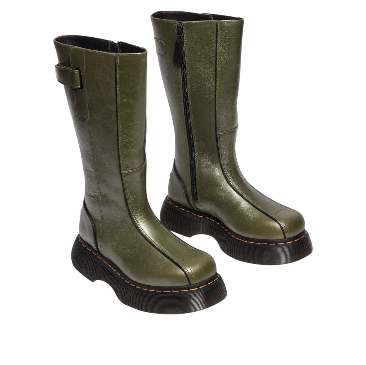 (WMNS) Dr. Martens BUZZ HI Tall Eclipse Boots 'Olive Green' 42577300
