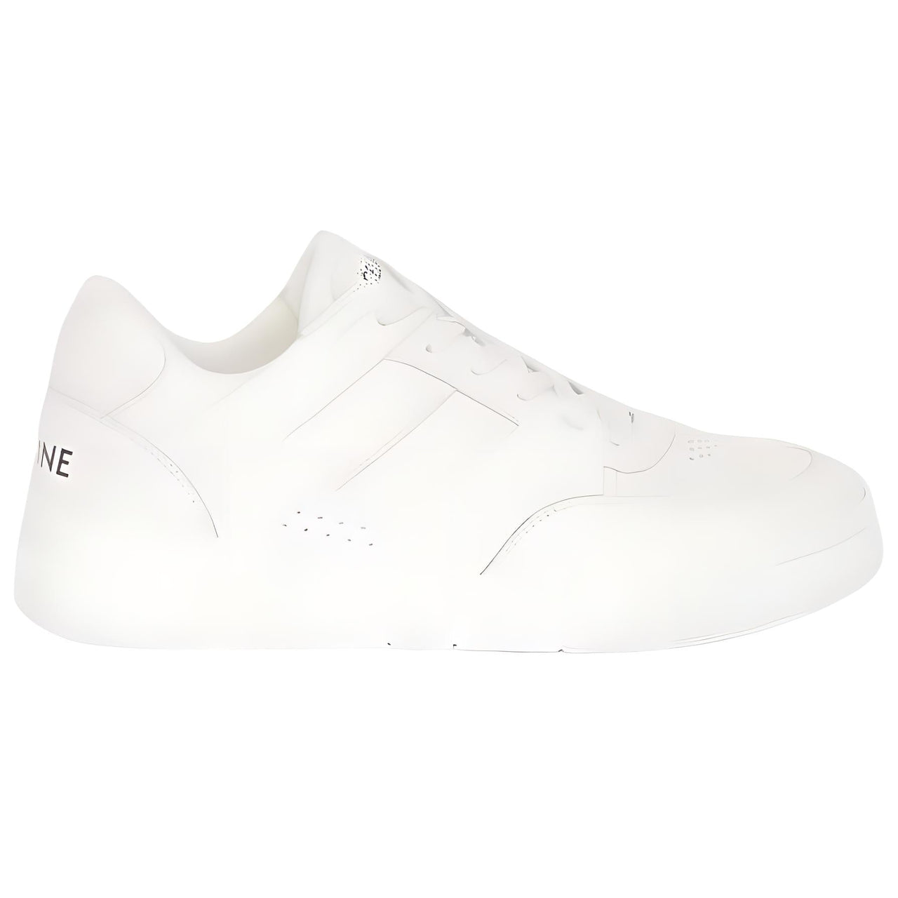 CELINE CT 07 Low Top Stylish Skateboarding Shoes Men's White