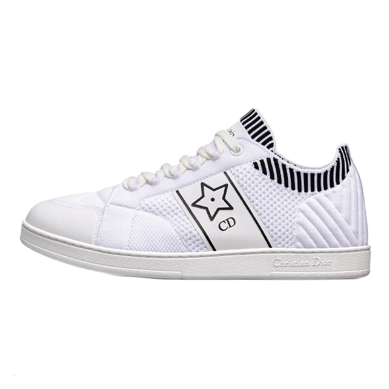 DIOR Star Low Top Skateboard Shoes Women's White
