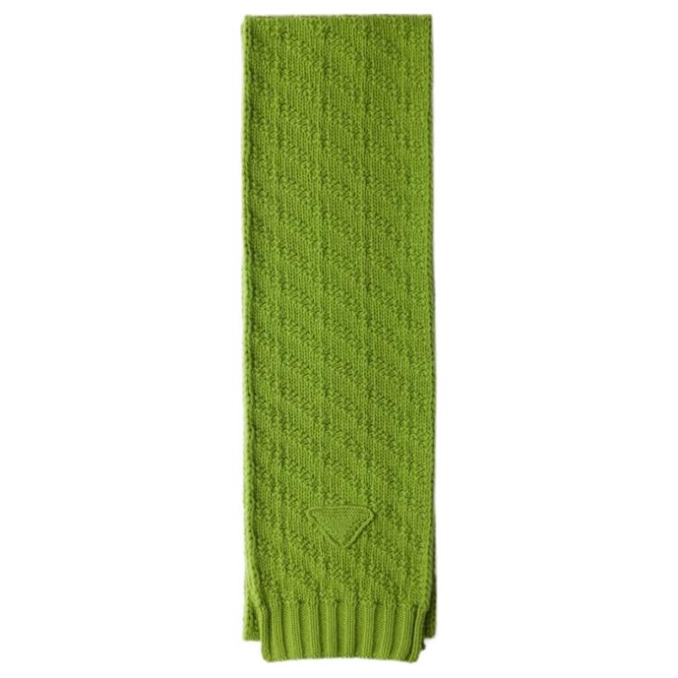 PRADA Cashmere Knit Scarves Men's Green