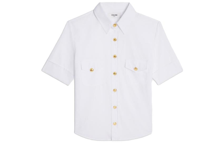 CELINE Chelsea Shirt In Batiste Cotton
