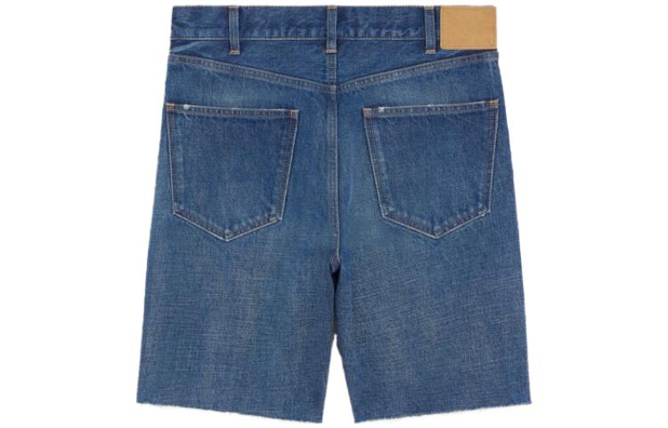 CELINE Denim Shorts Women's Blue